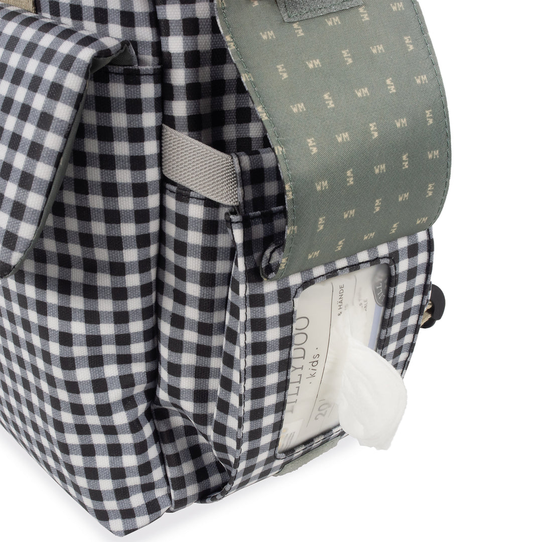 I Love Vichy Black Backpack Diaper Changing Bag