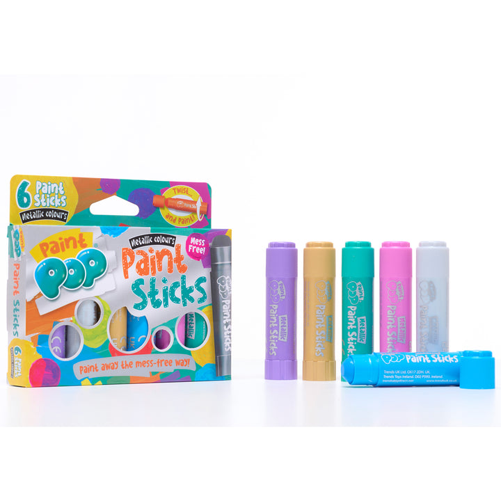 Paint Pop Metallic 6 Pack Quick Dry Paint Sticks