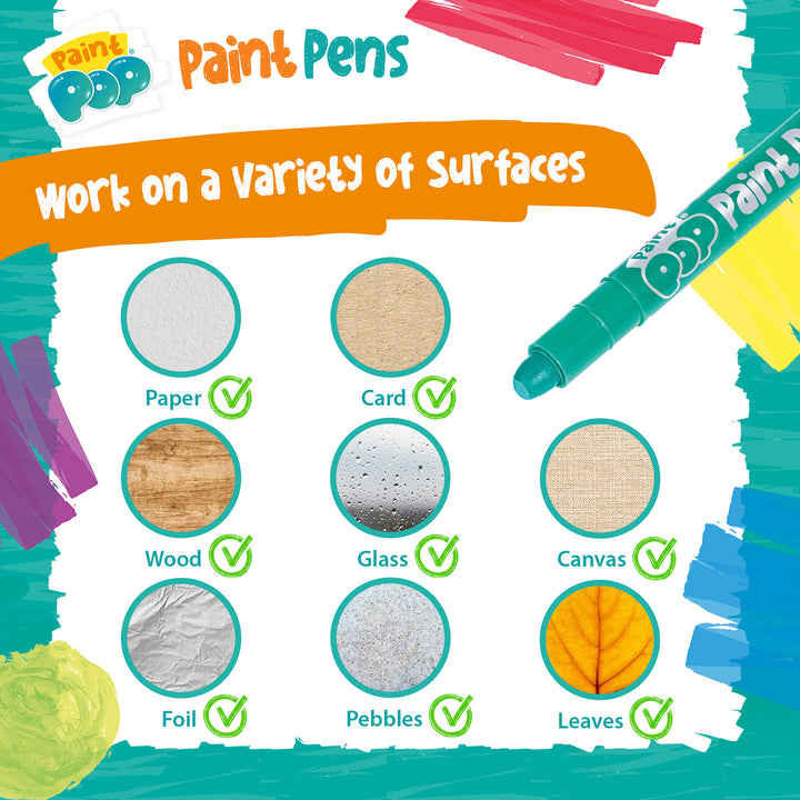 Paint Pop 12 Pack Quick Dry Paint Pens