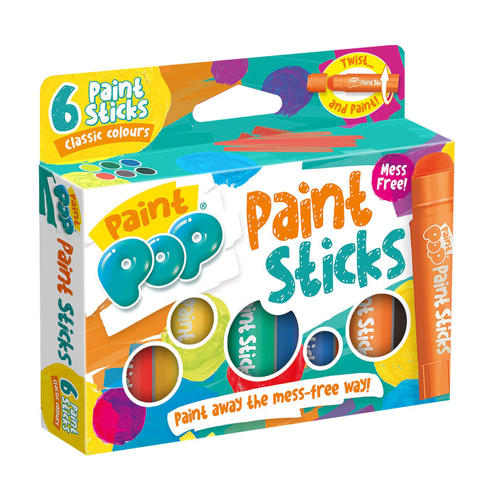 Paint Pop Classic 6 Pack Quick Dry Paint Sticks