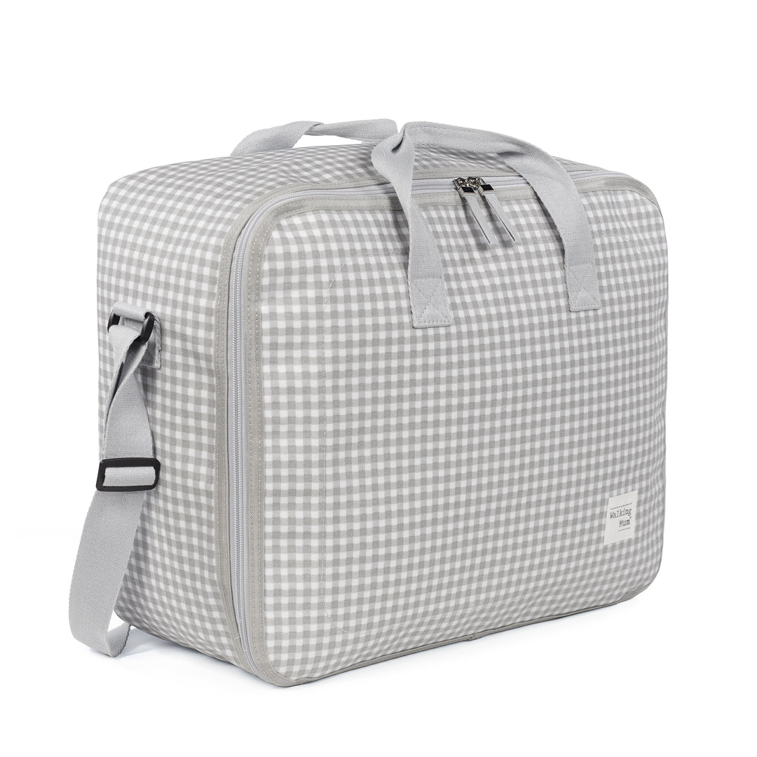 I Love Vichy Grey Travel Holiday and Maternity Bag