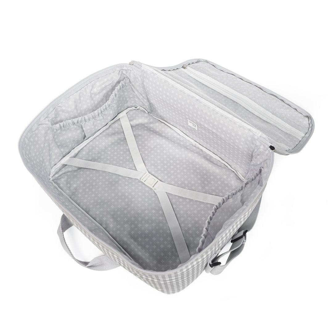 I Love Vichy Grey Travel Holiday and Maternity Bag