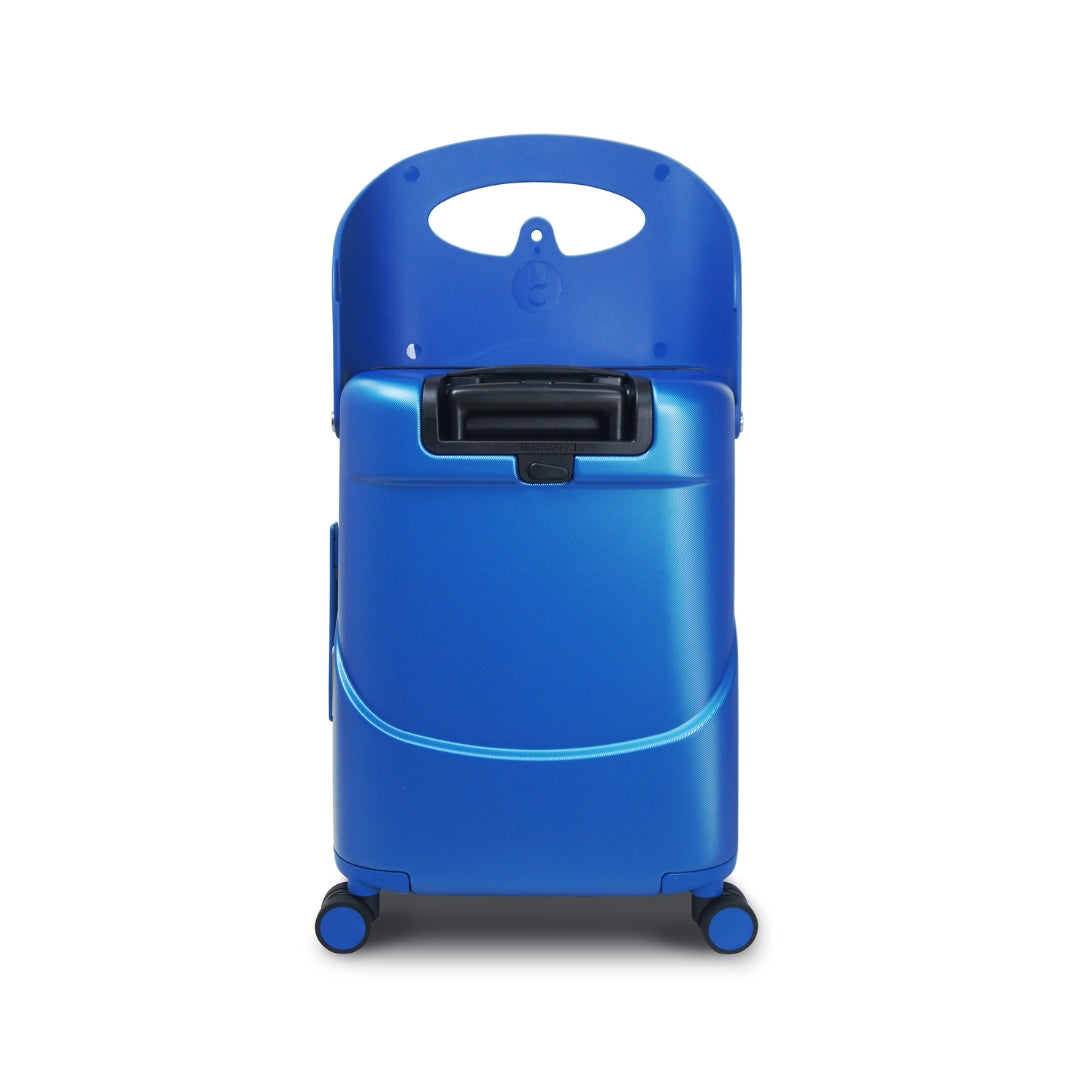 Miamily Cobalt Blue Ride-On Trolley Carry-On Luggage 18 inches