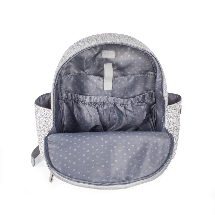 Flower Mellow Grey Backpack Diaper Changing Bag