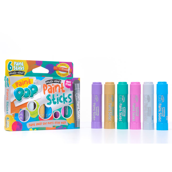 Paint Pop Metallic 6 Pack Quick Dry Paint Sticks