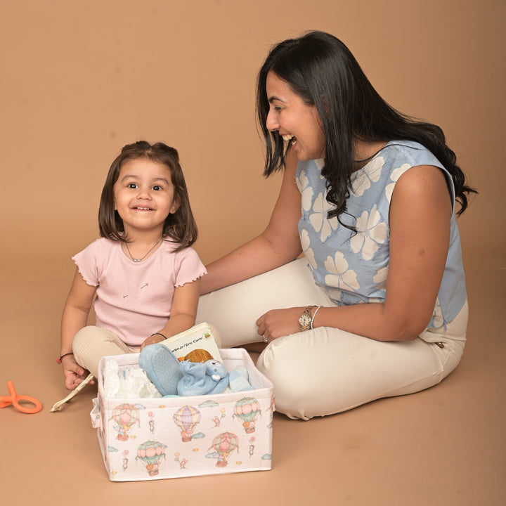 Hot Air Balloon Small Felt Storage Basket