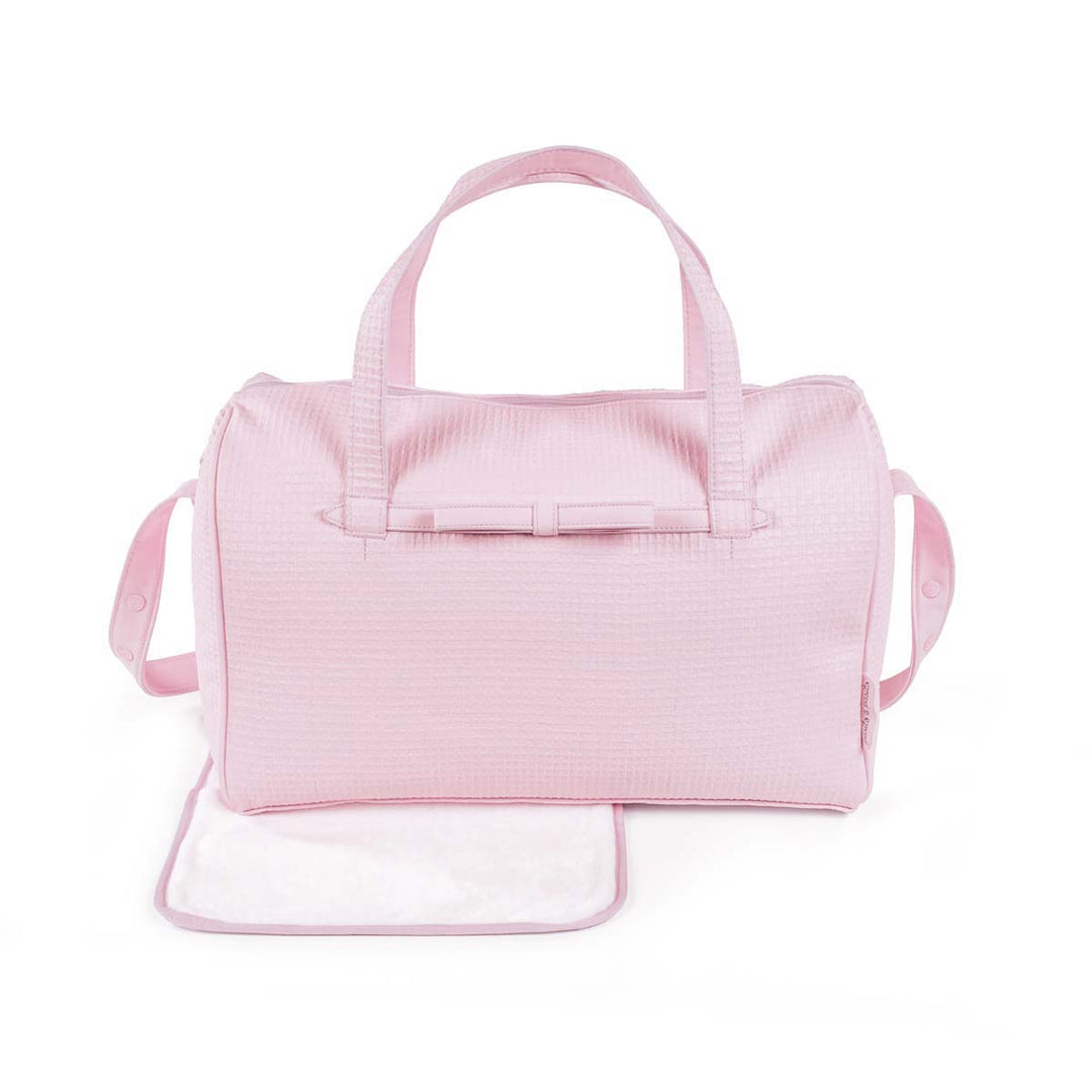 Pasito a Pasito Diaper Bag with Changing Mat, Pink - Ozey Home