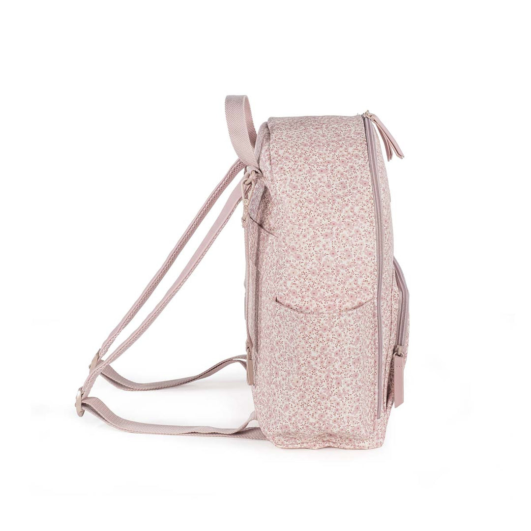 Flower Mellow Pink Backpack Diaper Changing Bag