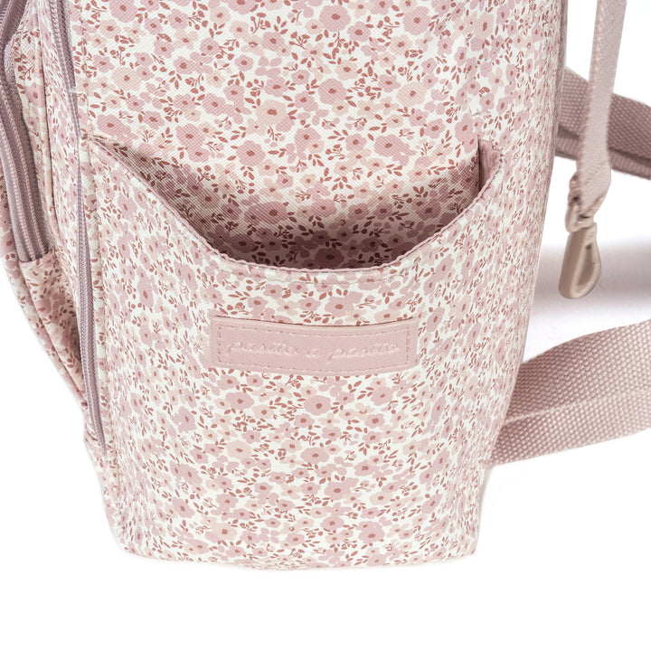 Flower Mellow Pink Backpack Diaper Changing Bag