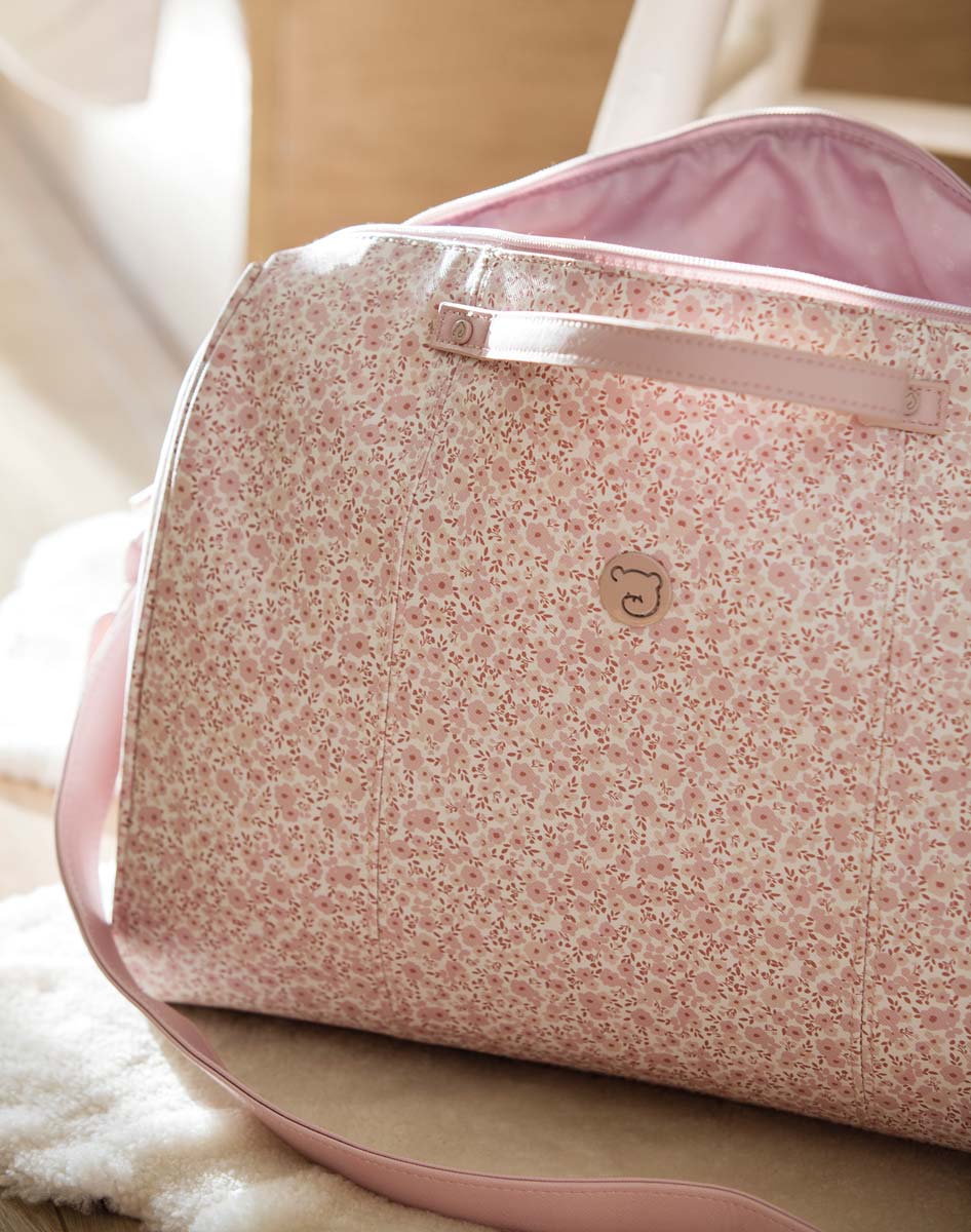 Flower Mellow Pink Diaper Changing Bag